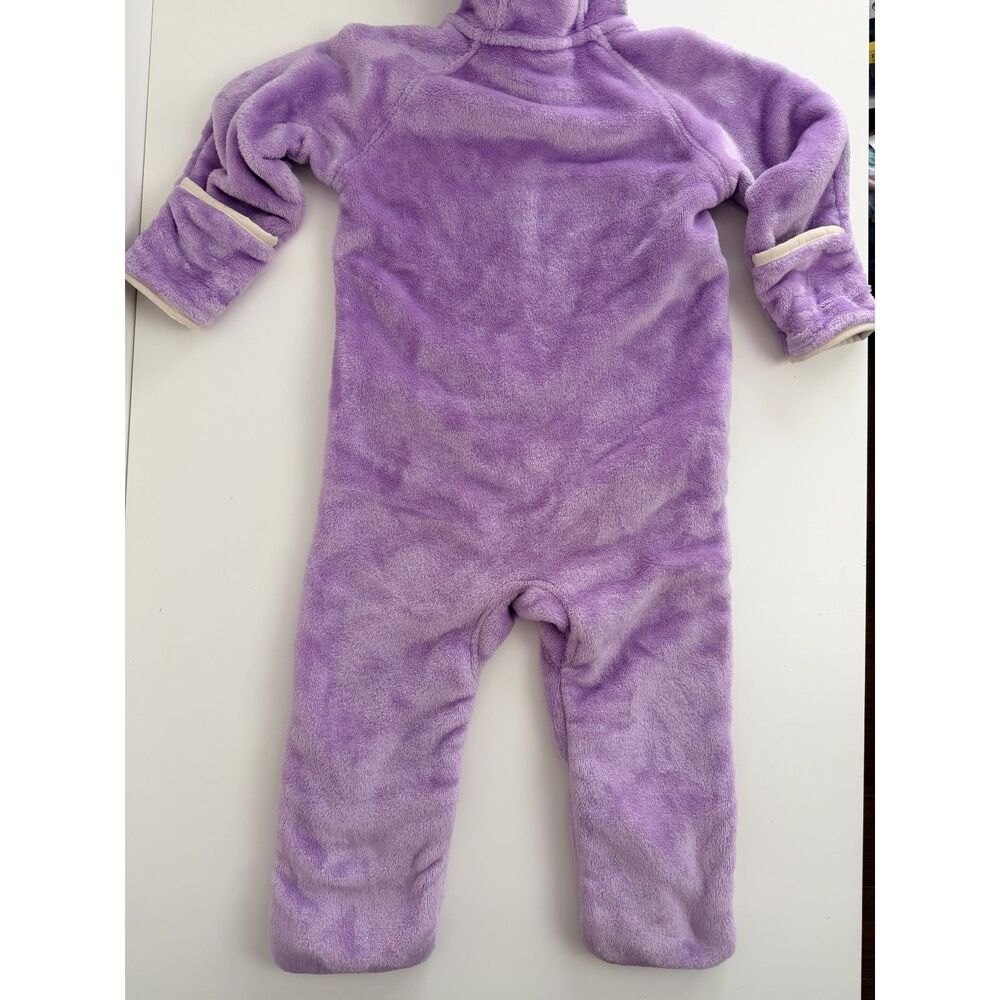 Columbia Baby 18-24M Purple Fleece Bunting Hooded Animal Ears Snowsuit - Picture 10 of 12